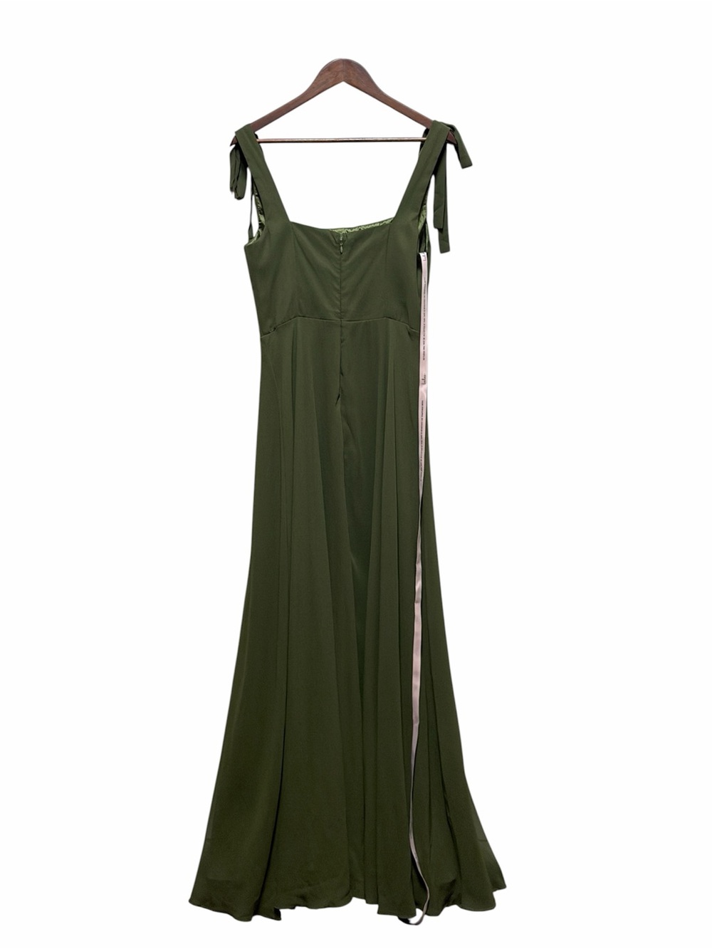 Lulus Love Me Forever Olive Green Square Neck Maxi Dress Size M NWT - Picture 5 of 10